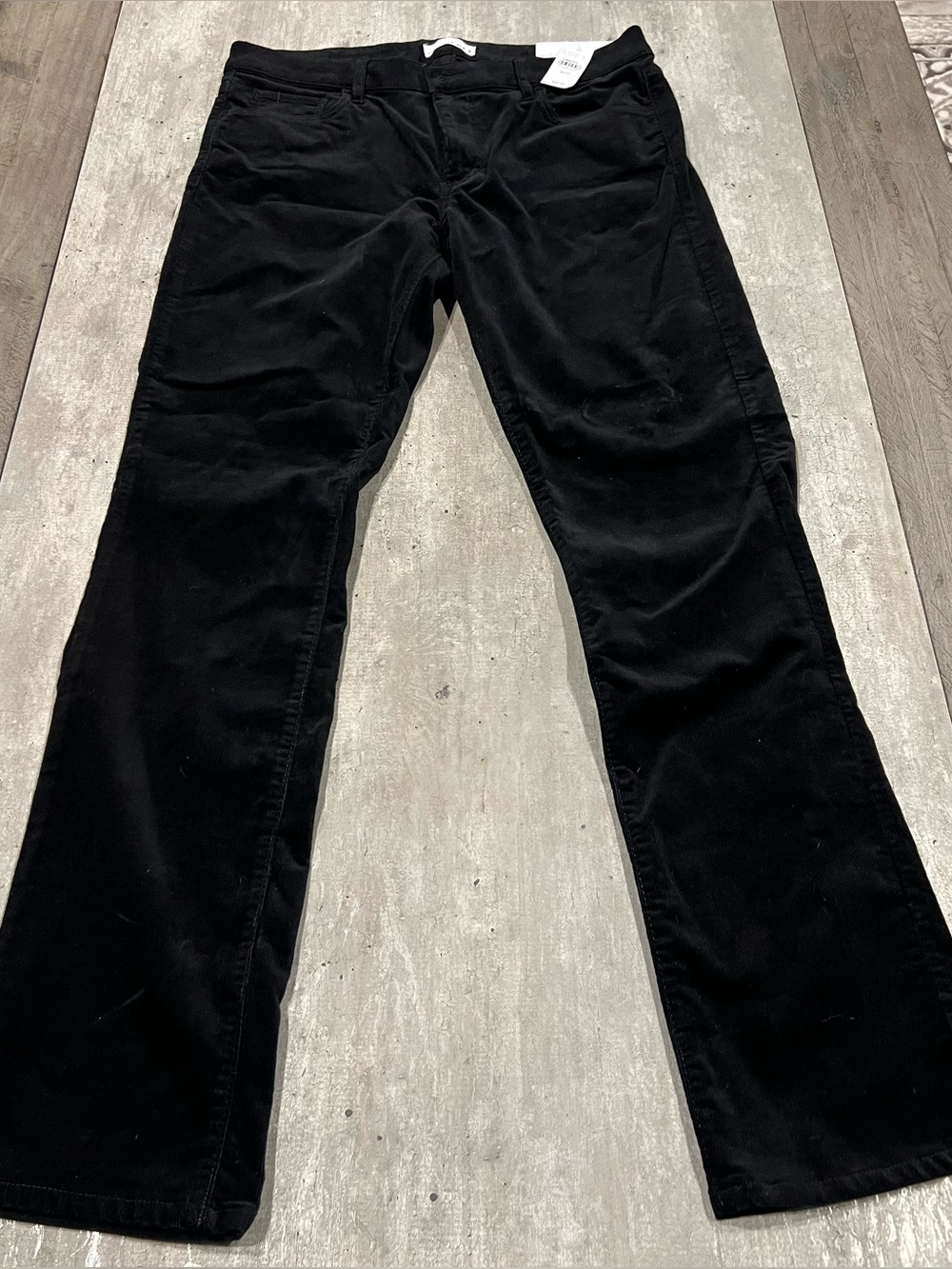ANN TAYLOR LOFT Black corduroy pants NWT curvy straight size 10/30